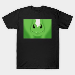 Green Stripe Horse Face T-Shirt